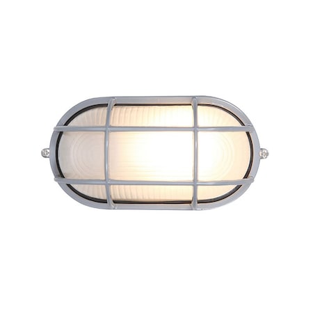 Access Lighting Nauticus Dual Mount, 1 Light Outdoor LED Bulkhead, Satin Finish, Frosted Glass 20290LEDDLP-SAT/FST